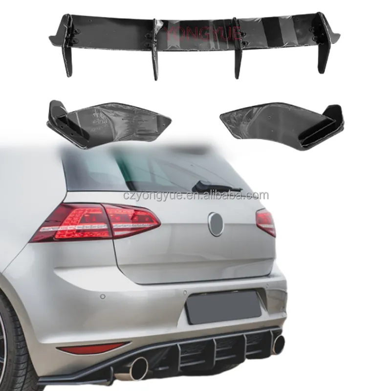 Lèvre de pare-chocs arrière Diffuseur de lame arrière Style V2 Diffuseur arrière pour VW Volkswagen Golf 7 GTI