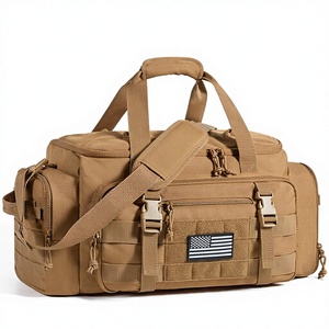 Sac de sport en cuir véritable Spoir Tactical pour <span class=keywords><strong>homme</strong></span>, 22L, sac de voyage avec compartiment à chaussures, 4-en-1, porte-bouteille d'eau de 40 oz - Product Image 1