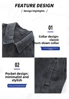 Veste en jean surdimensionnée pour homme, personnalisable à faible MOQ, nouvelle mode, design de créateur, technologie Stone Wash, 100% coton, ODM, bleu denim