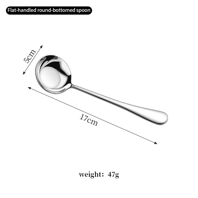 316L Short-handled Round-bottom Spoon