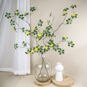 Plante artificielle de lotus Yu Hong, grande branche, fleur en soie, décoration intérieure, style zen chinois - Product Image 2