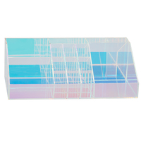 Usine directe luxe personnalisé acrylique multi-carrés boîte de rangement cosmétiques présentoir organisateur conteneur jardin Style pour