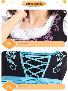 Disfraz de Camarera de Cerveza para el Oktoberfest, Vestido Bávaro de Cosplay para Mujer Adulta, Inspirado en Cine y Televisión - Product Image 6
