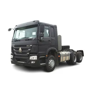 Mozambik satılık Sinotruk Howo 420 HP 6x4 tekerlek kullanılan römork traktör kamyon kafa kamyon