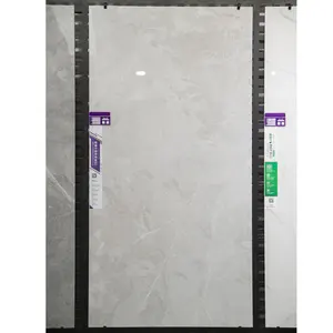 Light Grey 900x1800mm Full Body Marble Slab Porcelain Ceramic Flooring Design Large Slab Marble Look Floor Tiles