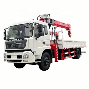 Camion <span class=keywords><strong>benne</strong></span> Dongfeng <span class=keywords><strong>4x2</strong></span> 8T avec <span class=keywords><strong>grue</strong></span> télescopique montée sur camion - Product Image 1