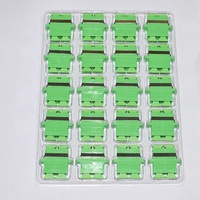 Hot in Europe SC APC Fiber Optic Adapter Green Color Insertion Loss 0.2dB Duplex Optical Coupler 100% Test 5G FTTH