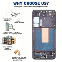 Écran de téléphone pour Samsung S10 S20 S21 S22 S23 S24 S25 S26 ULTRA OLED, assemblage numériseur d'écran de remplacement avec garantie de 3 ans