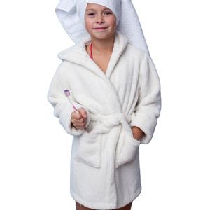 เสื้อคลุมอาบน้ำผ้าฝ้าย100% เทอร์รี่สีทึบดีไซน์แบบกำหนดเองส่งออก - Product Image 1