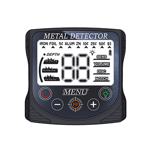 Détecteur de métaux en plastique noir avec écran LCD, sensibilité à la profondeur de 12 pouces pour adultes - Product Image 2