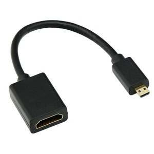 Micro Hdmi Male To Hdmi Female Adapter Cable 4K High Definition For Dslr <b>Cameras</b> Gold Plated Copper <b>Wire</b> - Product Image 1