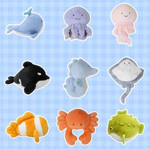 Llavero y Colgante para Mochila <span class=keywords><strong>de</strong></span> Peluche <span class=keywords><strong>de</strong></span> Animales Marinos Adorables al por Mayor: Pulpo, Anémona y Pez - Product Image 1