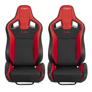 Sièges baquet de course Nihon-Ira en cuir PU, style sport, sièges de voiture modifiés D0100X3SNGT - Product Image 1