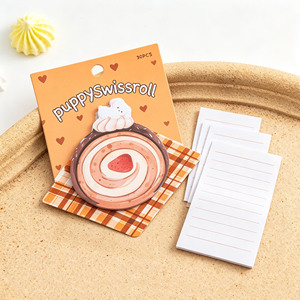 สมุดบันทึก PuppySwissroll 30 ชิ้น ดีไซน์ทรงกลม ลายสุนัขน่ารัก สำหรับจดบันทึกและข้อความ - Product Image 4
