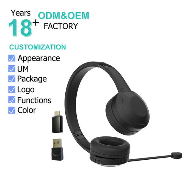 OEM BT Headphones With Microphone 3.5 mm USB Offical Call Center Headsets