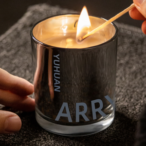 Bougie <span class=keywords><strong>parfum</strong></span>ée en verre transparent argenté, sensation haut de gamme, coffret cadeau d'anniversaire, sans fumée, <span class=keywords><strong>parfum</strong></span> romantique pour l'intérieur de la maison - Product Image 6