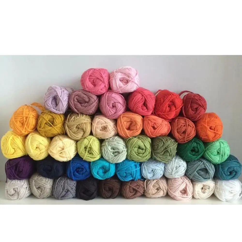 85% cotton 15% linen tự nhiên mềm sợi cho tay đan đan quần áo và thậm chí đệm bao gồm