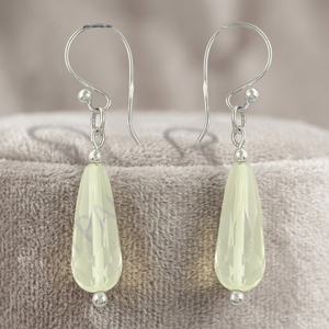 Boucles d'oreilles en argent avec pierres précieuses en cristal à la mode Art Palace - Product Image 1