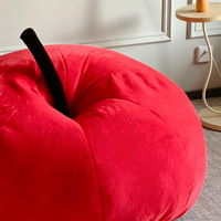 Fauteuil paresseux en forme de pomme, chaise de sol inclinable Tatami pour salon, balcon, coin lecture enfant