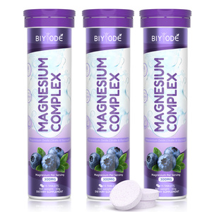 Tabletas Efervescentes de Complejo de Magnesio, Suplemento Diario Multivitamínico de Magnesio, Probado para la Estabilidad del Producto - Product Image 1