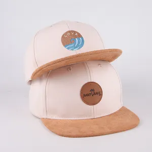 قبعة عادية هيب هوب للأطفال والرضع, قبعة عادية هيب هوب للأطفال مزودة بملصق من الجلد
