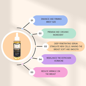 Huile biologique pour l'agrandissement des seins et du buste - Formule d'amélioration 100% naturelle pour raffermir et lifter - Product Image 3