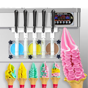 Máquina de helado suave ETL 3+2 con sabores mixtos, máquina de helado con conteo automático, lavado automático, tanques superiores refrigerados - Product Image 6