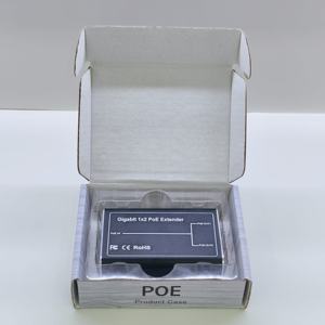Prix fabricant Répéteur PoE Gigabit 1 entrée 2 sorties Coque métallique 10/100/1000Mbps 1x2 Extender PoE - Product Image 3
