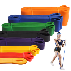 Bandes d'assistance pour tractions, lot de 5 bandes de résistance robustes pour hommes et femmes, bandes d'exercice en latex naturel - Product Image 4