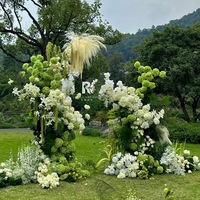 Fleurs artificielles en gros 2026 pour mariage, plantes vertes, décoration florale, herbe de la pampa, matériaux pour fleurs d'hortensia