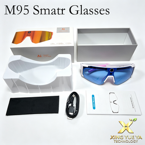 Lunettes Intelligentes de Traduction IA M95 en Gros avec Caméra 8MP, WiFi, Enregistrement Vidéo Anti-Tremblement, Verres Polarisés, pour Conduite, Sports, Appels BT, OEM - Product Image 1