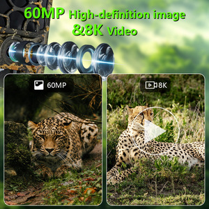 Caméra de chasse 60MP 4K solaire avec Wi-Fi, vision nocturne, IP65, pour extérieur, avec 42 LED IR 940nm - Product Image 3