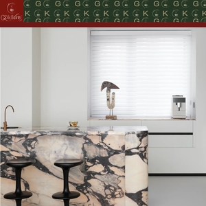 Isola da Cucina in Marmo <span class=keywords><strong>Ceppo</strong></span> Di Rosso GOLDKING, Cristalli Bianchi e Rosso-Rosa Tagliati con Precisione per Case di Lusso, <span class=keywords><strong>Hotel</strong></span> e Ville - Product Image 3
