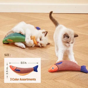 Juguetes para gatos, animales de la jungla, paquete de 5 juguetes de hierba gatera resistentes a mordeduras, juguetes interactivos para gatos de interior - Product Image 2
