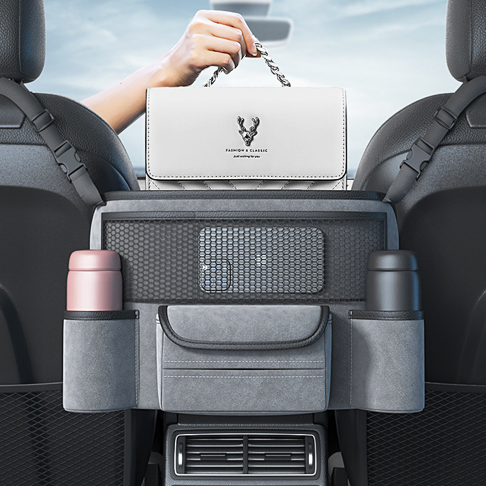 Автомобильный держатель для кошелька, автомобильный держатель для сумки между сиденьями, автомобильные водительские или пассажирские аксессуары, органайзер, подвесной автомобильный кошелек, хранение