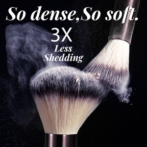 Ensemble de pinceaux de maquillage BS-MALL <span class=keywords><strong>Pro</strong></span> avec manche en métal, qualité supérieure, pinceaux de maquillage Kabuki double face avec sac - Product Image 5