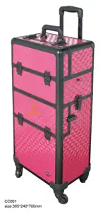 Portatile Regalo per il Trucco d'Artista Professionale per le Vacanze blackfriday in alluminio bella custodia cosmetica scatola valigia rigida