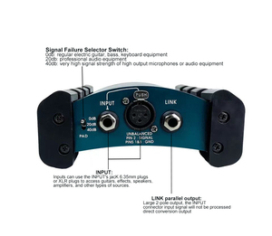 XTUGA AR-133 professionnel <span class=keywords><strong>audio</strong></span> actif DI box <span class=keywords><strong>audio</strong></span> directement boîte pour scène performance enregistrement studio guitare