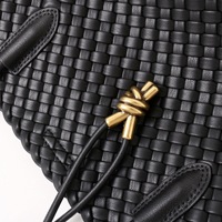 Tas Tangan Wanita Ekstra Besar Berkualitas Tinggi Kulit Asli Anyaman Kapasitas Besar Tas Jinjing Wanita Tas Perjalanan