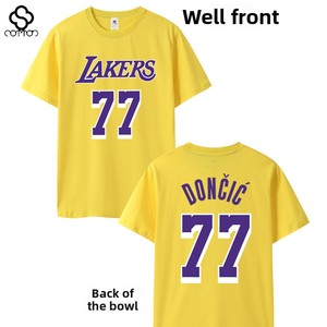 เสื้อแข่งทีมเลเกอร์ส ซิตี้ อิดิชั่น ฤดูใบไม้ผลิ/ฤดูร้อน รุ่นดอนซิช หมายเลข เสื้อยืดแขนสั้นสำหรับฝึกซ้อมบาสเก็ตบอล ทรงหลวม ผ้าฝ้าย 100% สไตล์สปอร์ต ลายตัวอักษร - Product Image 2