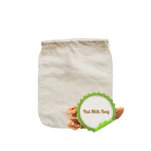 MOQ 2PCS Organische Baumwolle Tuch Filter Tasche Mutter Milch Tasche Mutter Milch, Der Für Mandel Soja