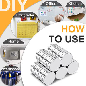 Aangepaste Ronde Schijf Sterke Magnetische Eigenschap Zeldzame Aarde Gesinterde N52 Kleine Permanente Neodymium Magneten - Product Image 3