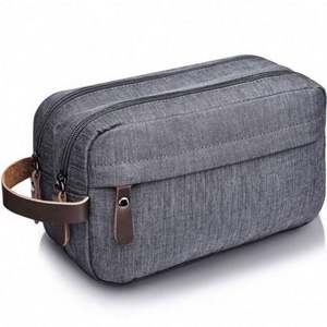 Sac de toilette multifonctionnel grande capacité pour homme, sac de rangement cosmétique imperméable en nylon, trousse de maquillage - Product Image 1