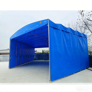   Tente de stockage pliable pour entrepôt - Auvent rétractable en PVC avec emballage compact - Product Image 3