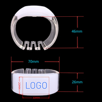 Pulseras LED con Logotipo Personalizado, 15 Colores LED, Cobertura de 600 Metros, para Conciertos, Bares, Discotecas, Bodas, Eventos, Fiestas, Suministros DMX