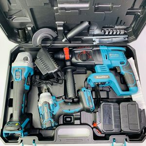 Sets of 3pcs <b>Power</b> <b>Tools</b> 20V Lithium Brushless Hammer Drill Angle Cordless Wrench Combination <b>Tool</b> Set CMB01 - Product Image 2