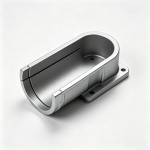 Carcasa de Motor de Aluminio Mecanizada por CNC, Cubierta Protectora Semicircular con Brida de Montaje para Mecanizado ODM, Fabricada a Medida - Product Image 3