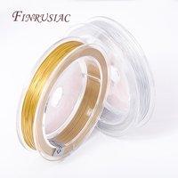 100 m/rouleau 0.4MM bricolage queue de tigre perles fil en acier inoxydable plat fabrication de bijoux accessoires à la main et ligne résistante