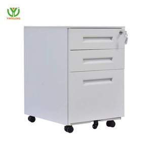 Yinlong di động bệ 3 ngăn kéo di động Tủ hồ sơ lăn bệ di động văn phòng lưu trữ kim loại tủ với 3 ngăn kéo - Product Image 3
