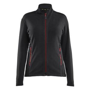 BLAKLADER - 476610109956XXXL Veste en micropolaire pour femme Noir/Rouge-EAN 7330509920596 VESTES DE TRAVAIL TOUTES SAISONS VESTES SOFTSHELL - Product Image 1